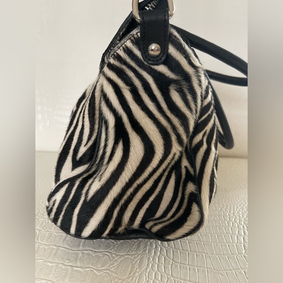 zebra hide leather bag - Picture 3 of 8